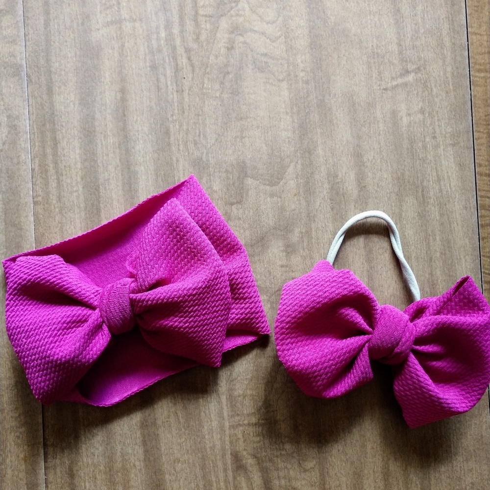 Magenta PINK Headwraps/Bow 🎀
